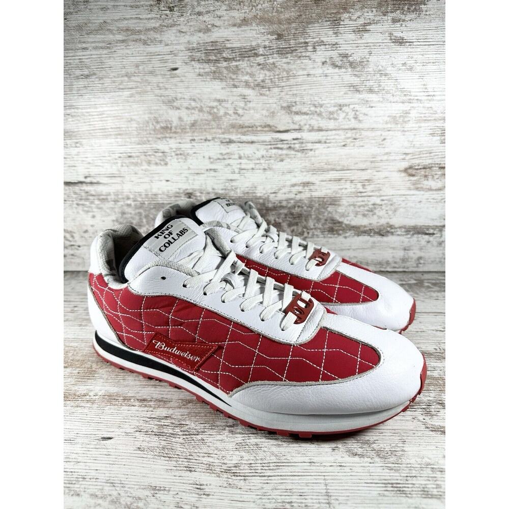 Men's Bud Club x Atmos Budweiser King Of Beers Classic Runner White/Red Sz 13